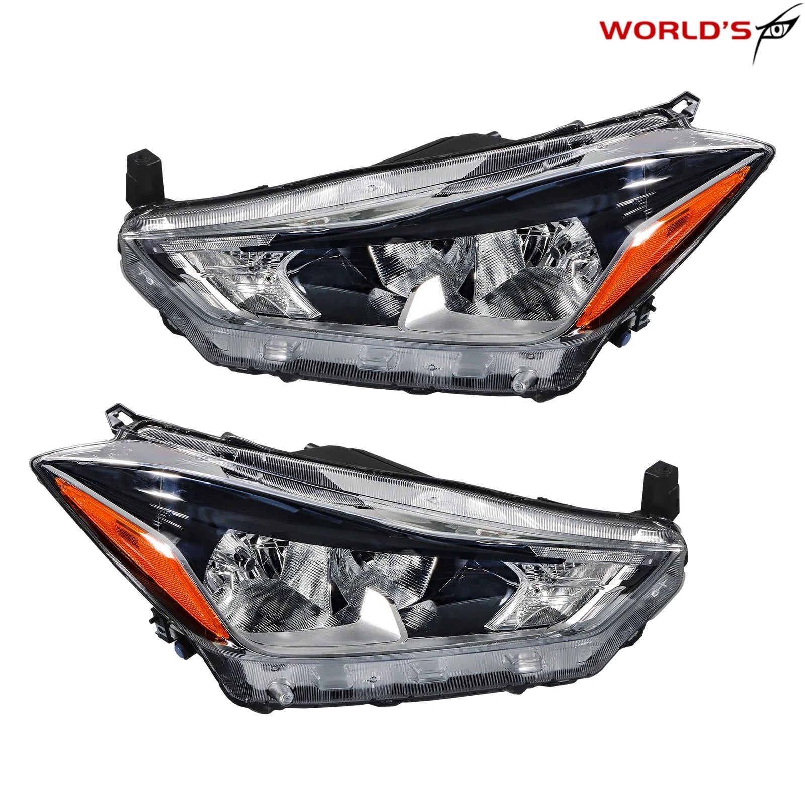Set of 2 Halogen Headlights for Nissan Kicks (2018–2020)
