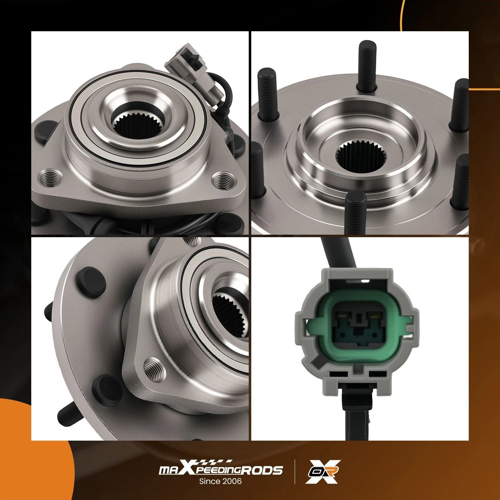 6 Lug Wheel Hub Set 515124 for Infiniti QX56 Nissan Titan (2008–2011)