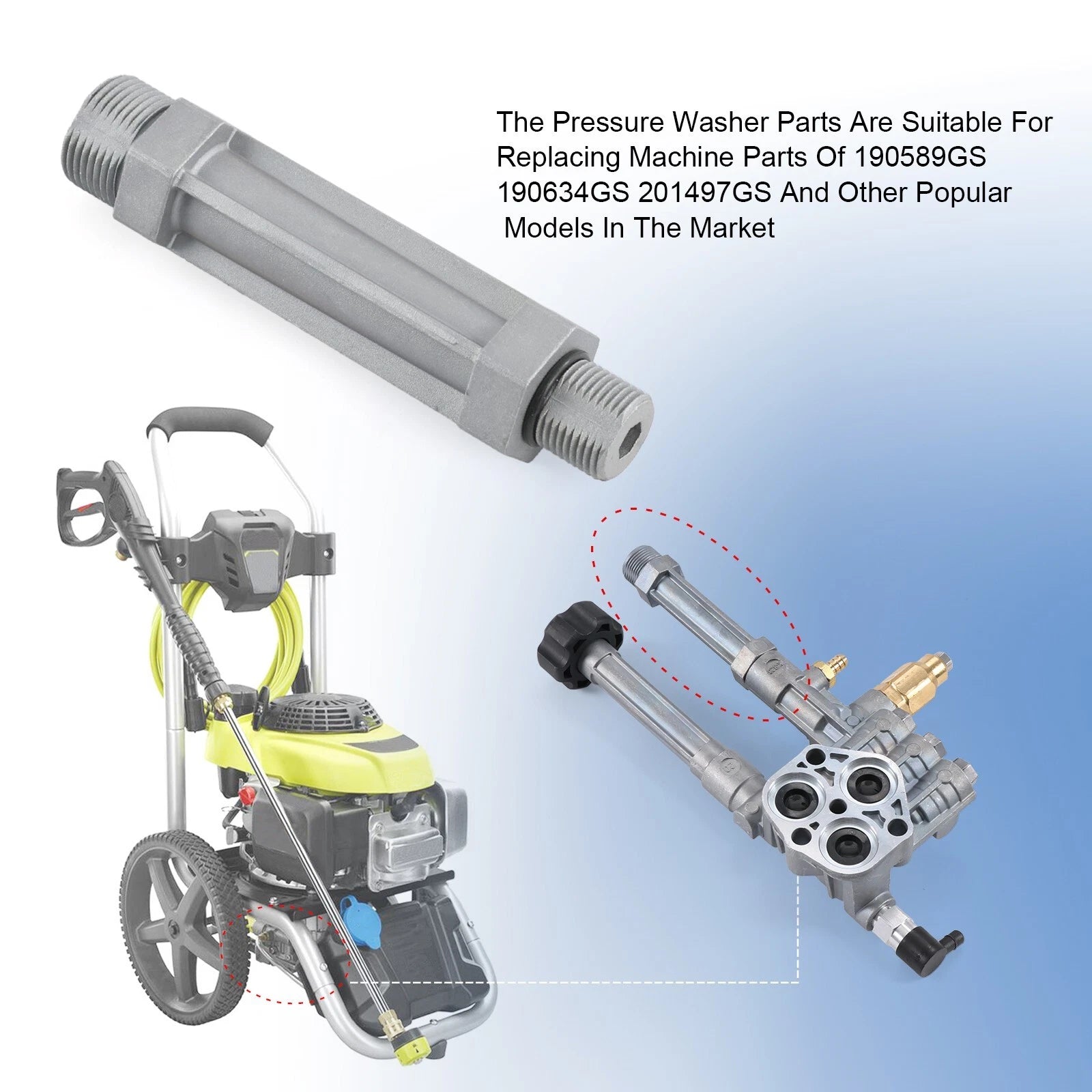 Water Outlet Tube for Power Pressure Washer (190589GS, 190634GS, 201497GS)