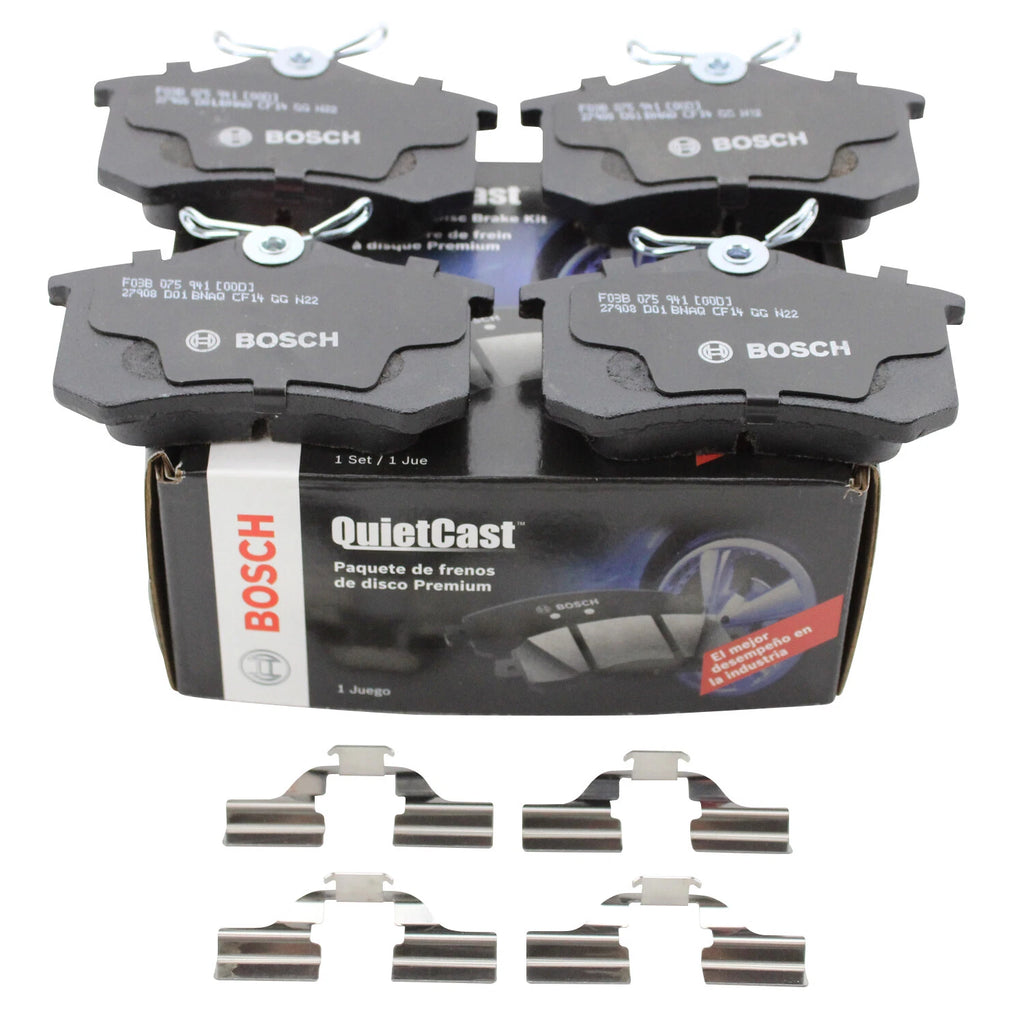 Set of 4 Bosch QuietCast Rear Ceramic Brake Pads for Audi A4 A6 A8 TT (2000–2023)
