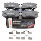 Set of 4 Bosch QuietCast Rear Ceramic Brake Pads for Audi A4 A6 A8 TT (2000–2023)