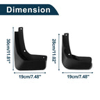 Set of 4 Mud Flaps Splash Guards for Volkswagen Golf Sportsvan (2016–2018)