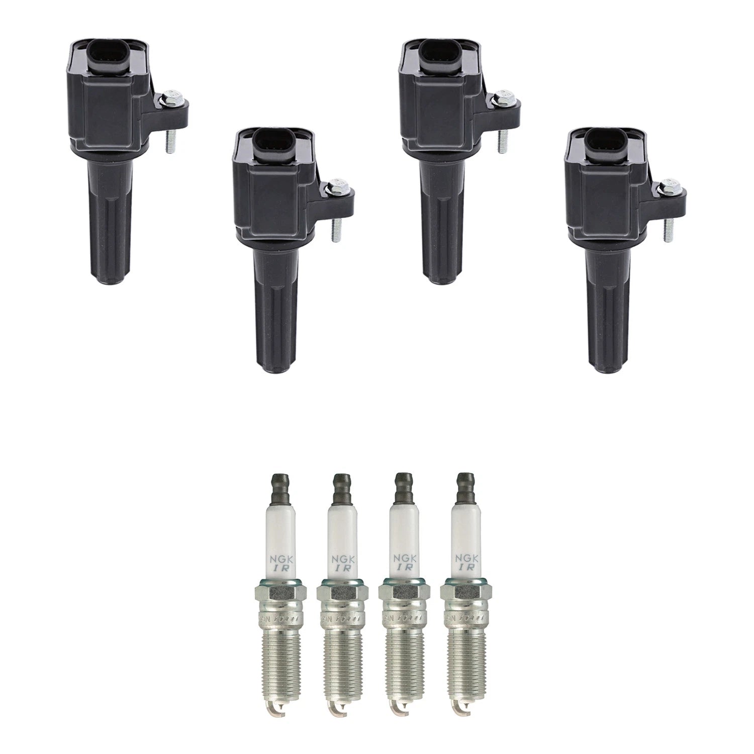 Set of 4 Ignition Coils & NGK Iridium Spark Plugs for Colorado Canyon (2004–2012)