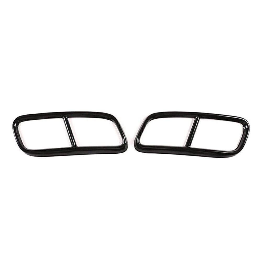 Dual Exhaust Tip Cover Trim for Audi Q7 (2016–2019) - Black