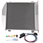 Aluminum 3Row Radiator Shroud Fan for Ford Hot Rod Chevy 350 V8 (1932) CC1009