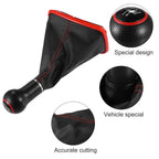 5 Speed Gear Shift Knob Boot with Red Base for Volkswagen Golf (1998–2006)