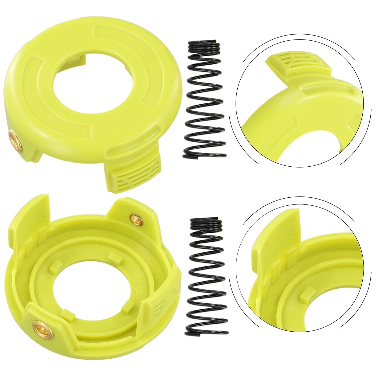 Set of 2 Trimmer Spool Cover Springs for RAC118 RLT3525S