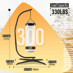 Hammock C-Stand for Chair Porch Swing (91")
