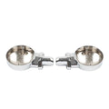 Chrome Front Turn Signal Housing Bracket for Harley Sportster, Street Glide (2004-2023)