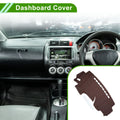 Dashboard Cover Mat for Honda Fit Jazz (2014–2019) Brown