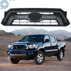 Front Upper Bumper Grille for Toyota Tacoma (2012–2015) - Black Plastic