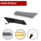 Sequential Clear LED Side Marker Lights for Porsche 911 997 987 Cayman Boxster (2005–2012)