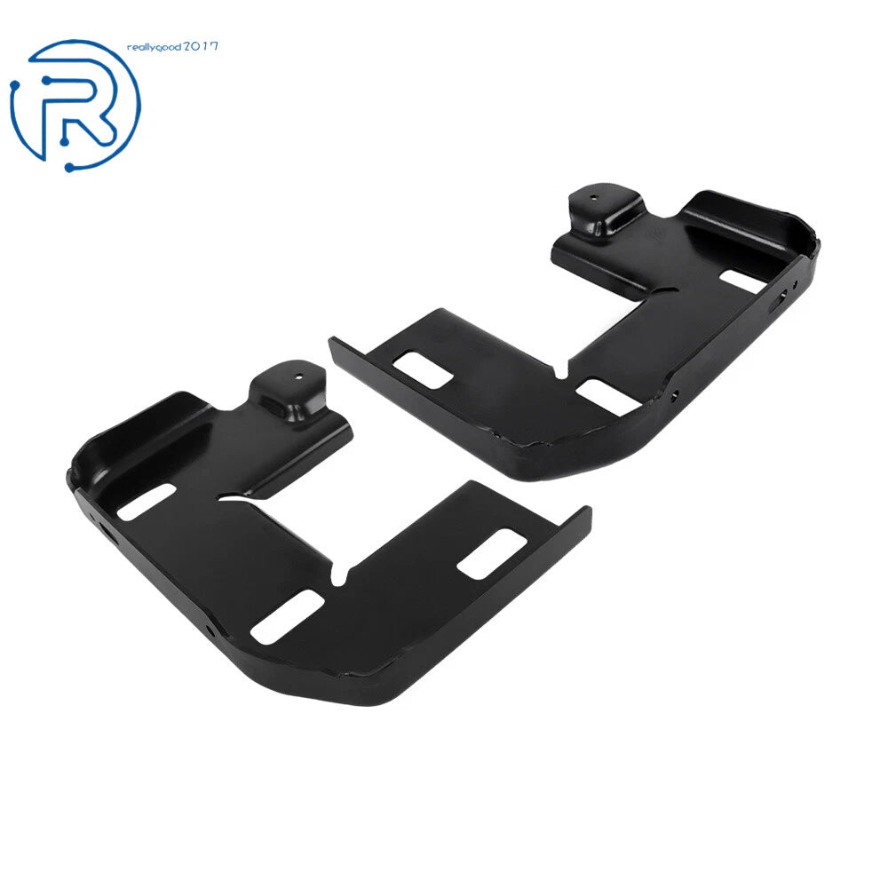 Front Bumper Bracket Set for Ford F-150 (2015-2020) Black Steel