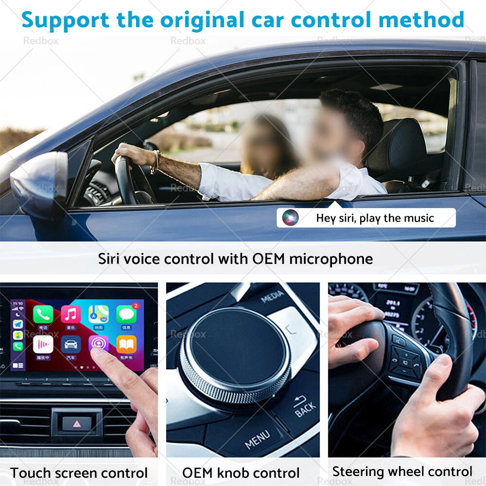 USB Wireless CarPlay Adapter Dongle for Apple iOS Vehicles (2010–2023)