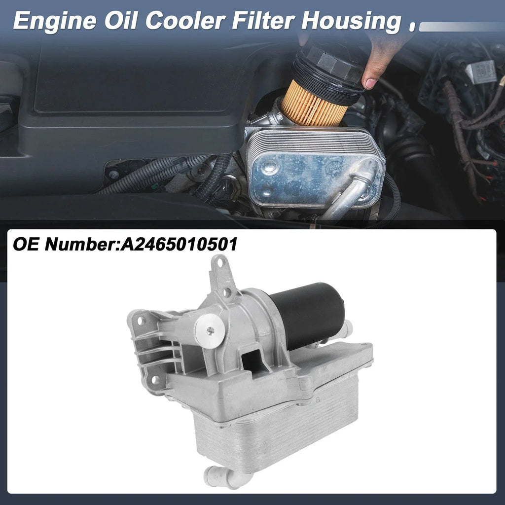 Engine Oil Filter Housing for Mercedes-Benz A220 A250 L4 2.0L (2019-2023)