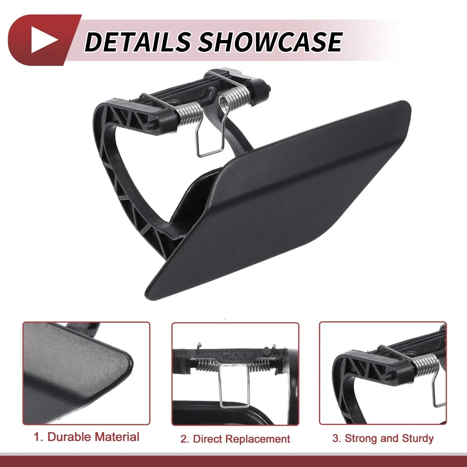 Front Left Bumper Headlight Washer Nozzle Cover for Mercedes-Benz E250 (2010-2016)