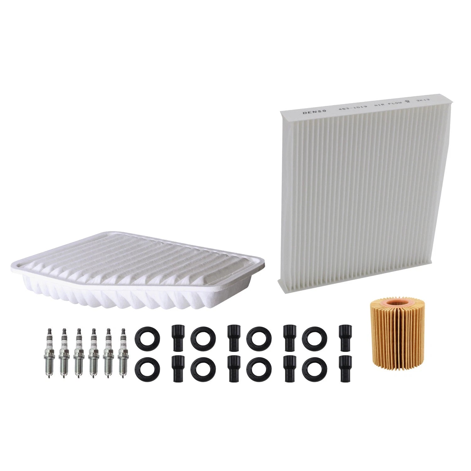 Tune Up Kit with NGK 6 Spark Plugs and Boots for Lexus GS300 GS450h (1998–2019)