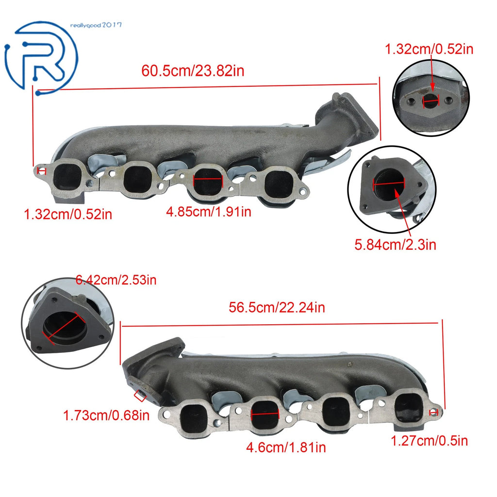 Exhaust Manifold Set for Chevy Silverado GMC Sierra 3500 (2001-2006)