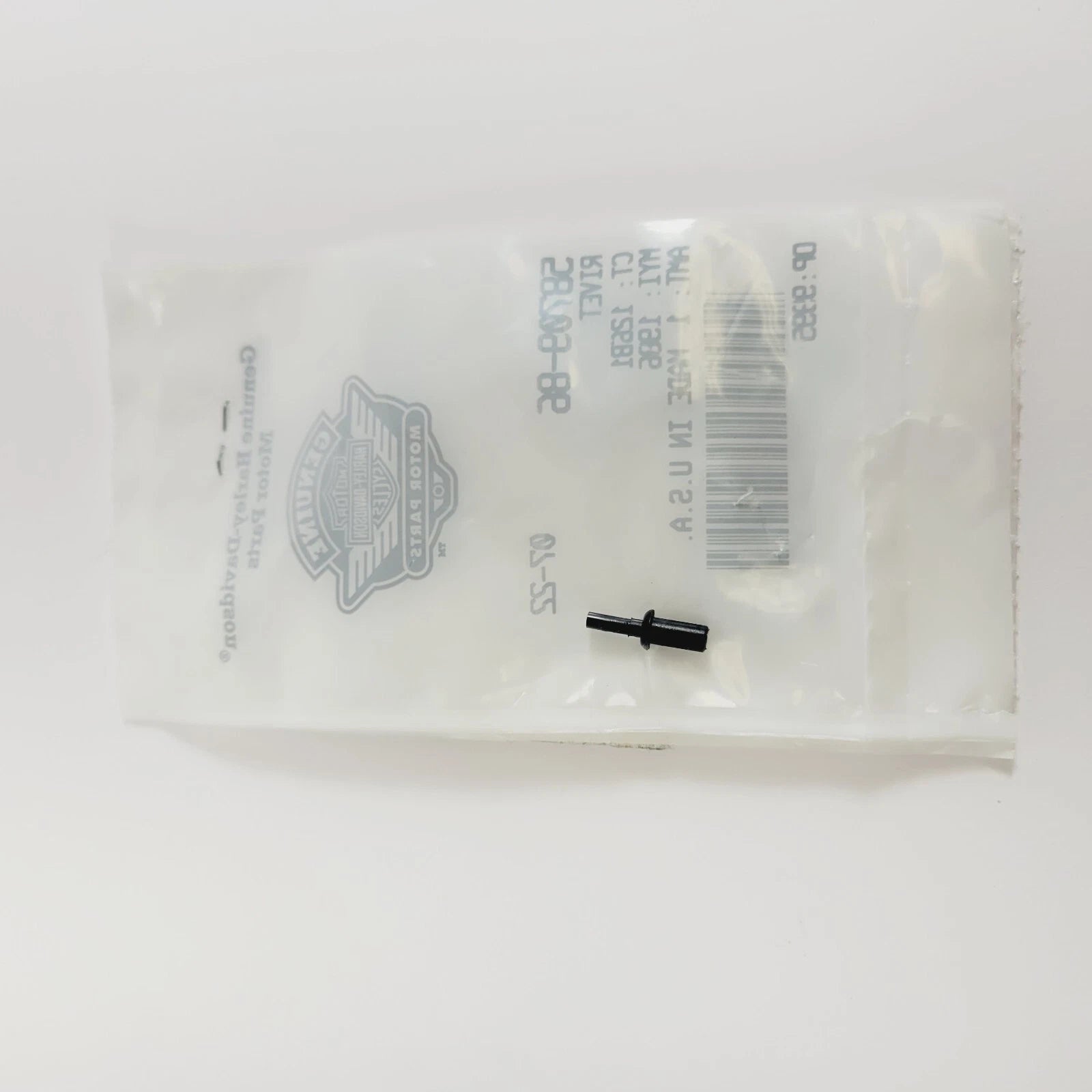 Black Nylon Rivet for Harley-Davidson (1986–1986) 58709-86