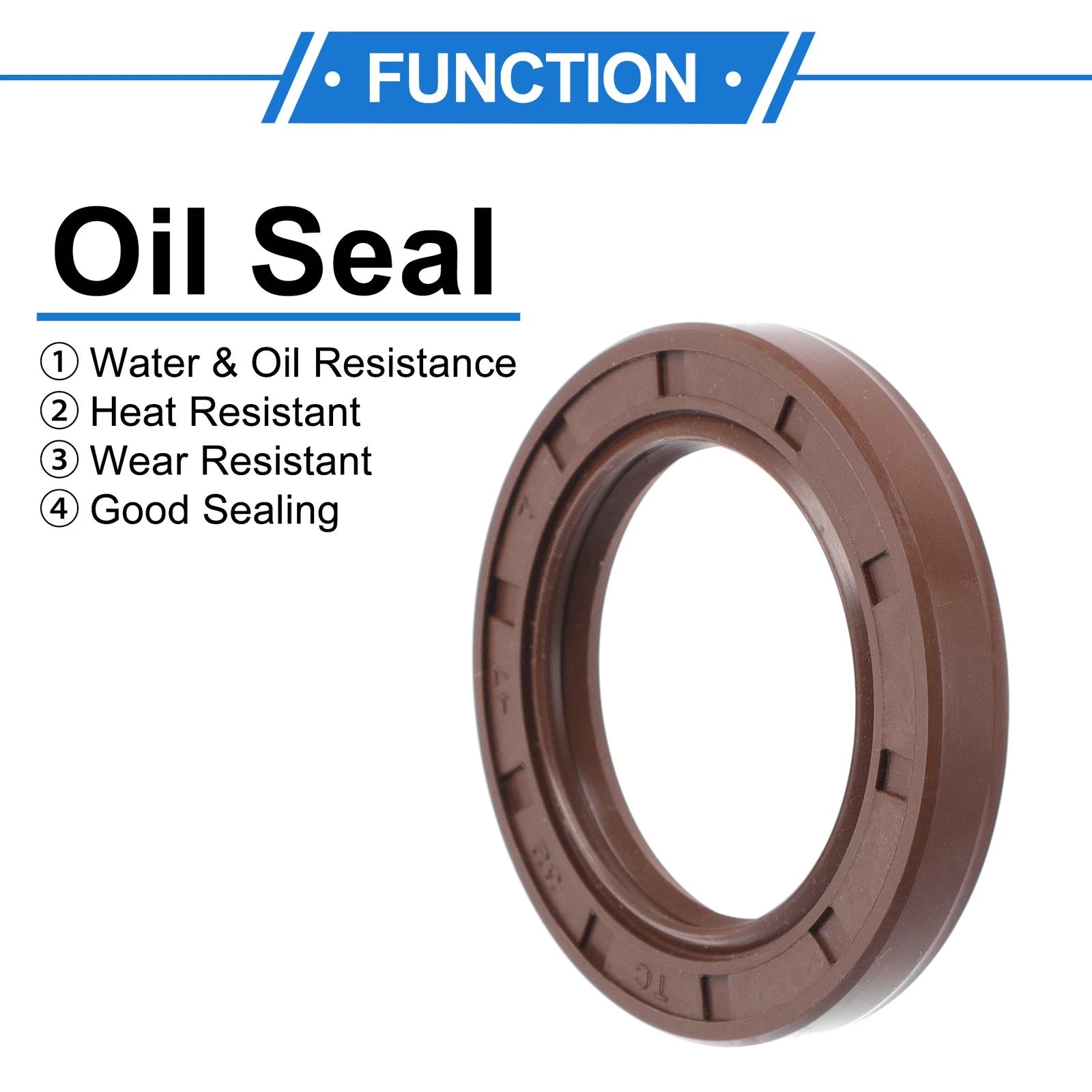 2X Oil Seal Rotary Shaft Seal FKM Rubber 32x47x7mm  