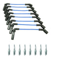 NGK Wire Set & 8 V-Power Spark Plugs for Sierra 2500 HD, Suburban 2500