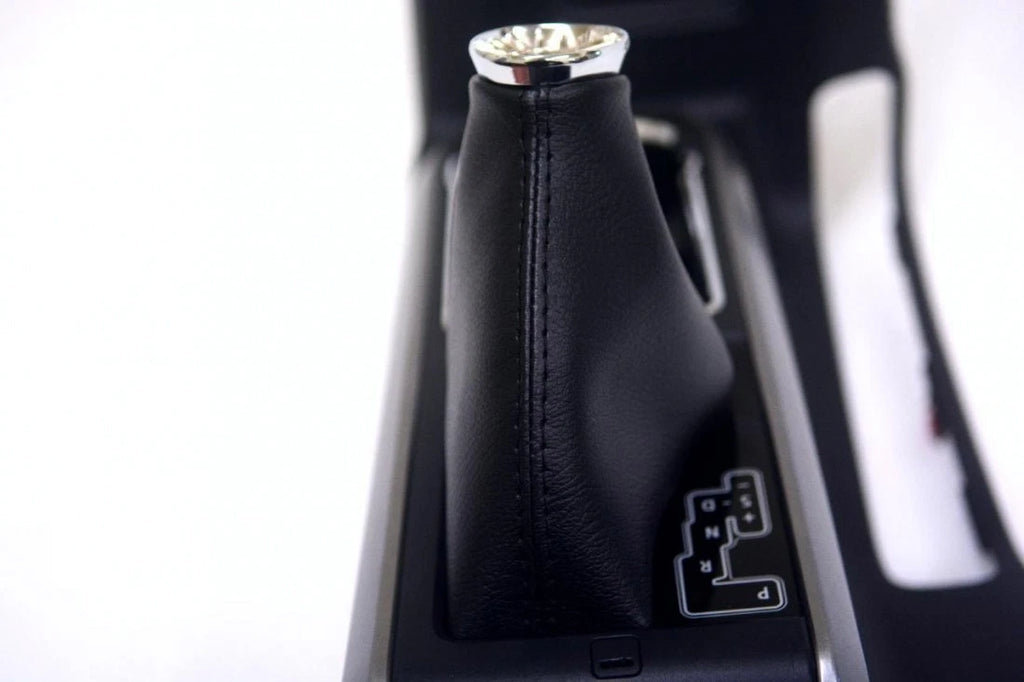 Leather Automatic Shift Boot Cover for Toyota Tacoma (2016–2019) Black