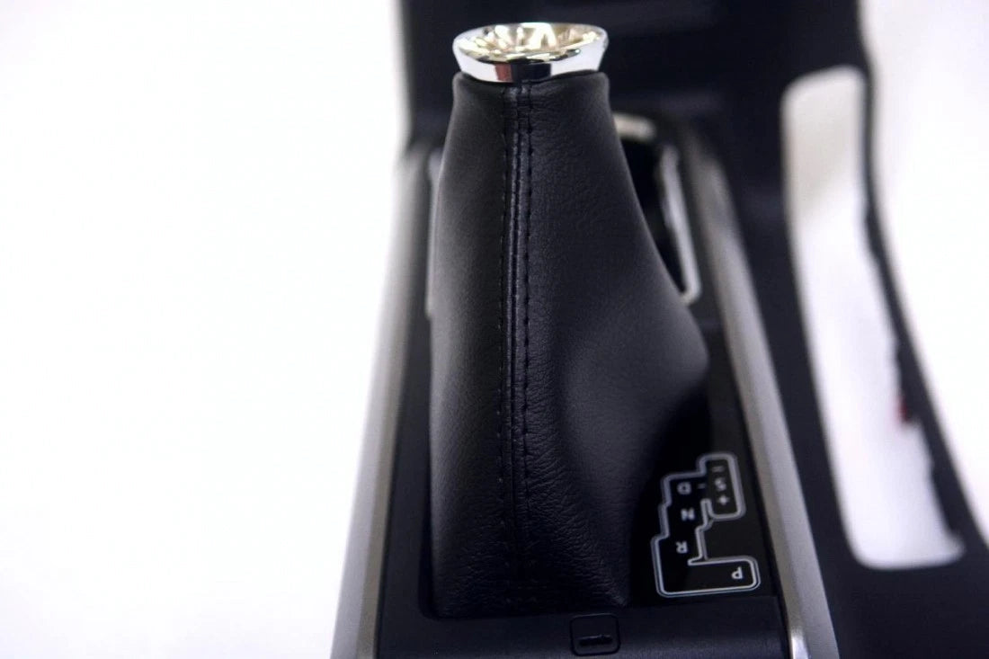 Leather Automatic Shift Boot Cover for Toyota Tacoma (2016–2019) Black