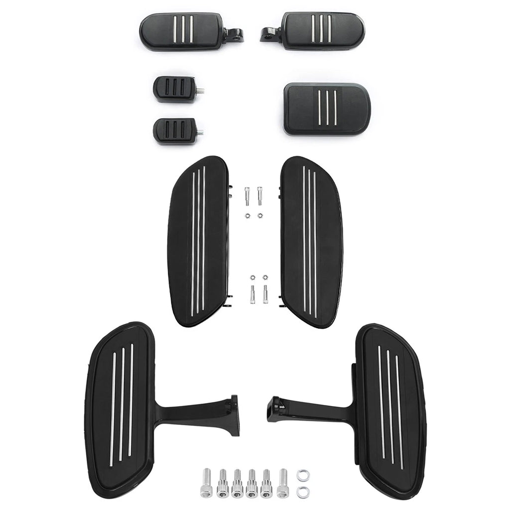 Driver Rider Passenger Floorboards Pegs Brake Pedal for Harley Touring (1993–2025)