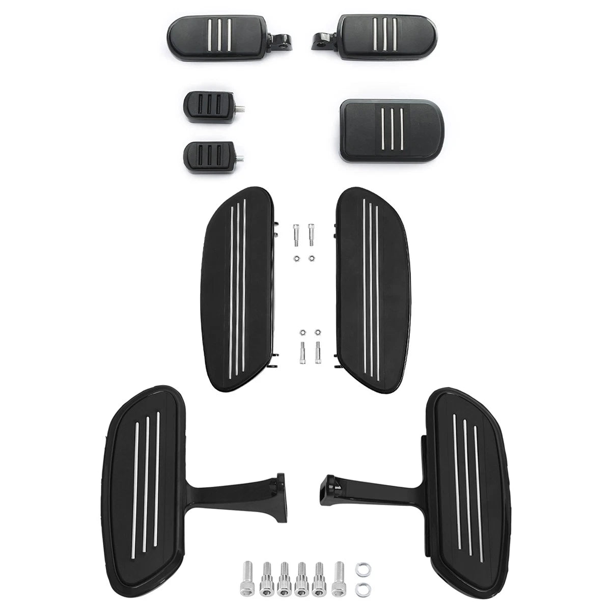 Driver Rider Passenger Floorboards Pegs Brake Pedal for Harley Touring (1993–2025)