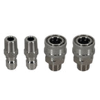 Set of 4 Quick Connect Adapters for Pressure Washer Pump Hose (NPT 3/8")
