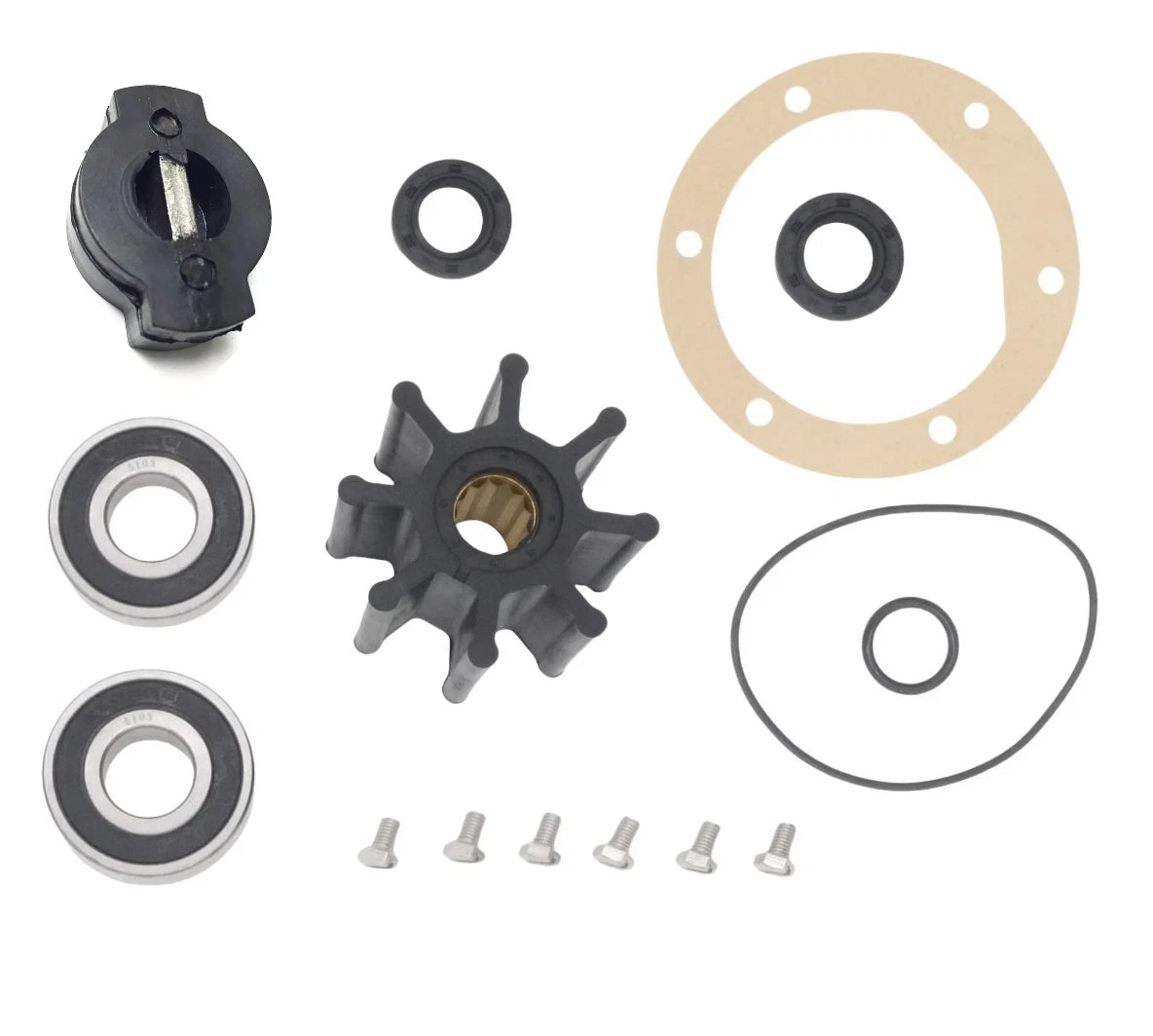 Major Repair Kit for Volvo Penta Pump W/Coupler (AD31/41 TAMD31/41) 858469 858470