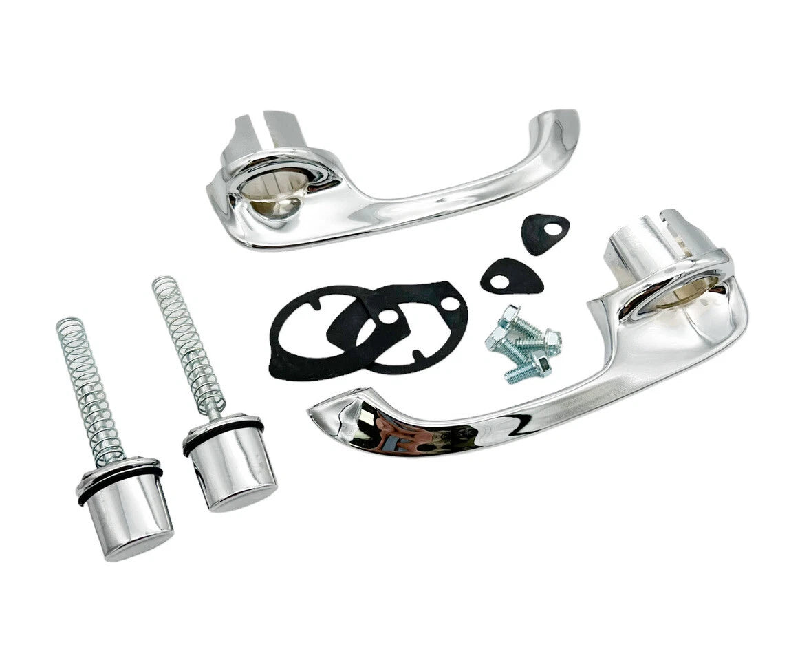 Exterior Door Handle Chrome Pair Replacement for 1965–1968 Chevy Impala