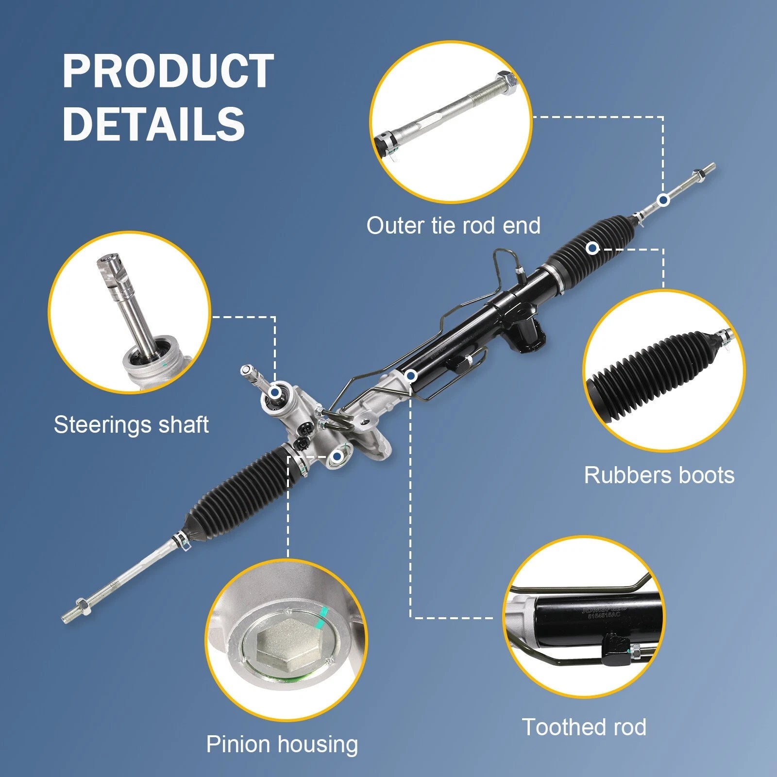 Power Steering Rack & Pinion Assembly for Caliber Compass Patriot (2007-2012)