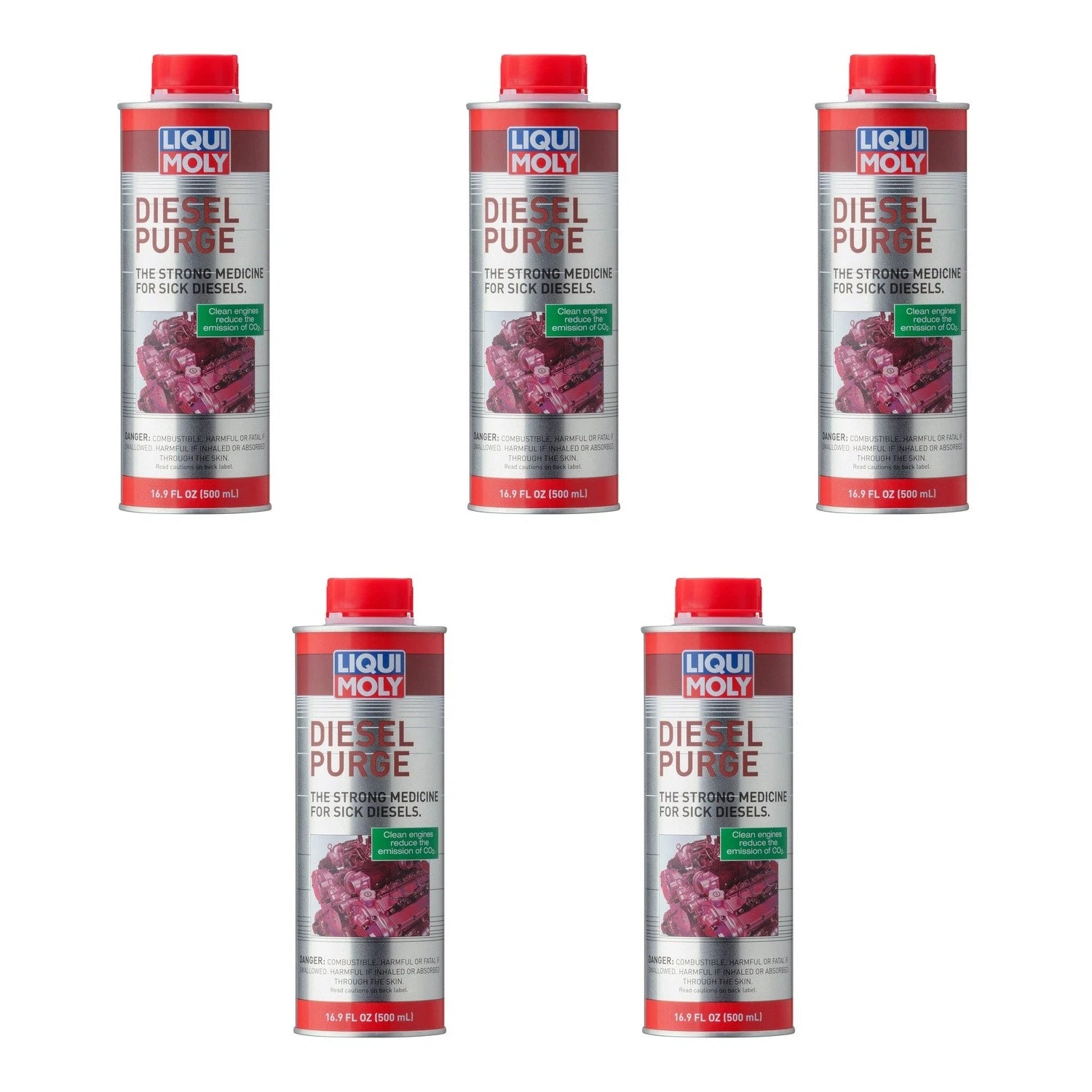 Set of 5 Liqui Moly Diesel Purge Fuel Additive (2500ml)