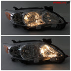 Headlights for Toyota Corolla S XRS (2011–2013) Halogen LH+RH Pair