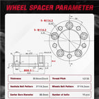 2X 2" Wheel Spacers for Jeep Cherokee (1984-2001)