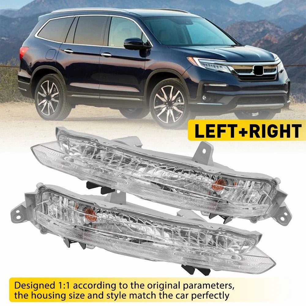 Turn Signal Light Set for Honda Pilot (2019–2022) Halogen Amber