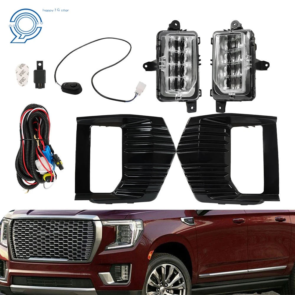 LED Fog Lights Lamp Set for GMC Yukon XL (2021–2023)
