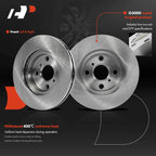 Front Disc Brake Rotors and Ceramic Pads for Toyota Corolla (1993–1997)