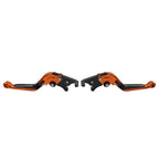Folding Extendable Brake Clutch Levers for Honda CB599 CB600 (1998–2006) - Orange