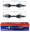 Set of 2 Front CV Axle Shafts for Chevrolet Astro GMC Safari (1996–2005)