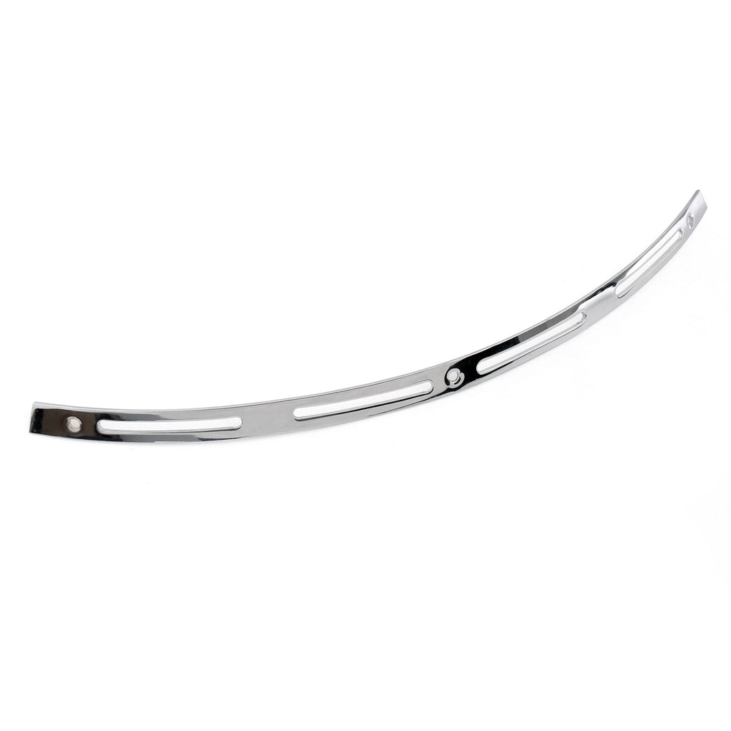 Chrome Slotted Batwing Windshield Trim for Harley Touring Electra Street Tri Glide