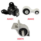 3X Engine Motor Mount for Mazda 6 (2009–2013) A4431 A5583 A4443