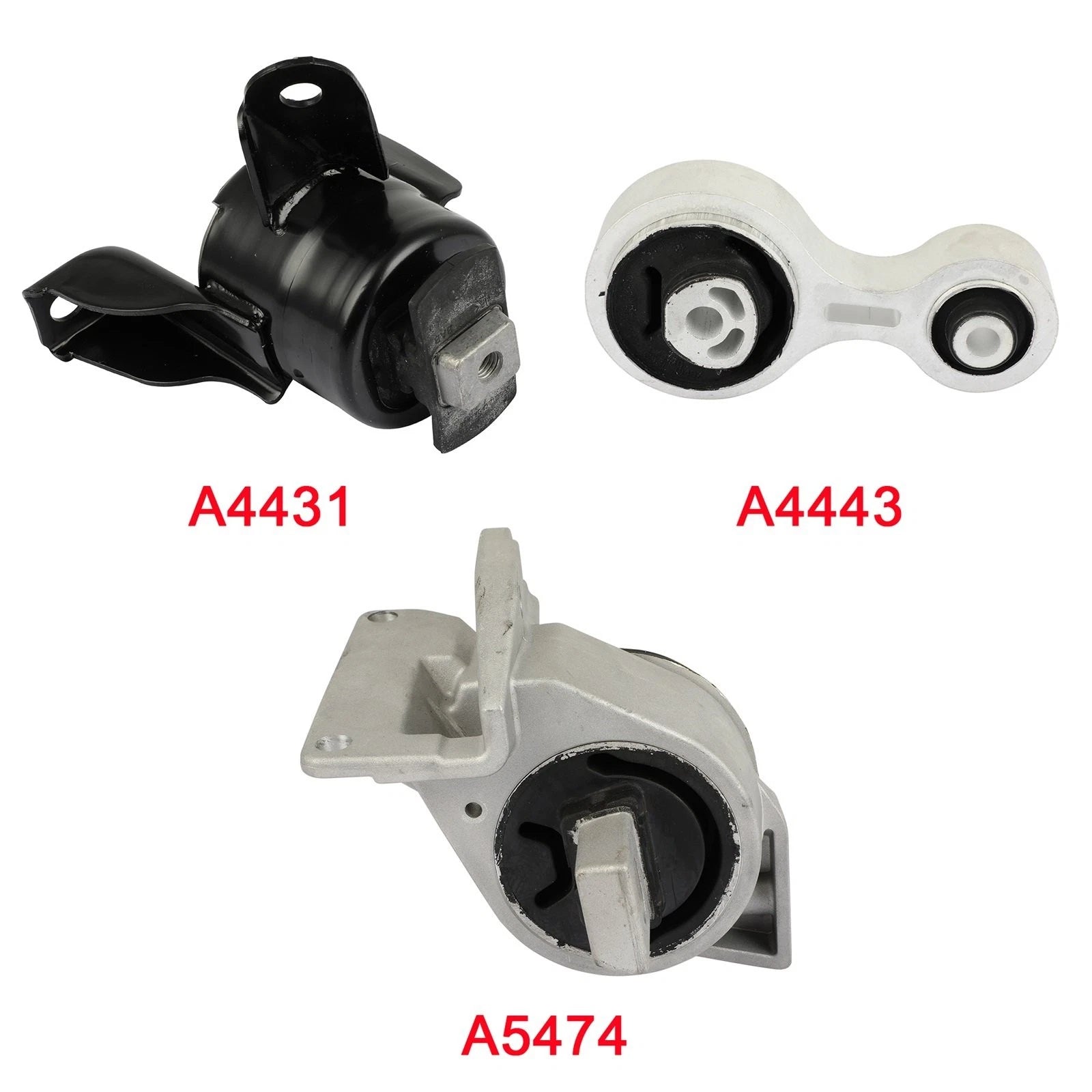 3X Engine Motor Mount for Mazda 6 (2009–2013) A4431 A5583 A4443