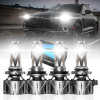 4X 9005 H11 LED Headlight Bulbs Conversion Kit for