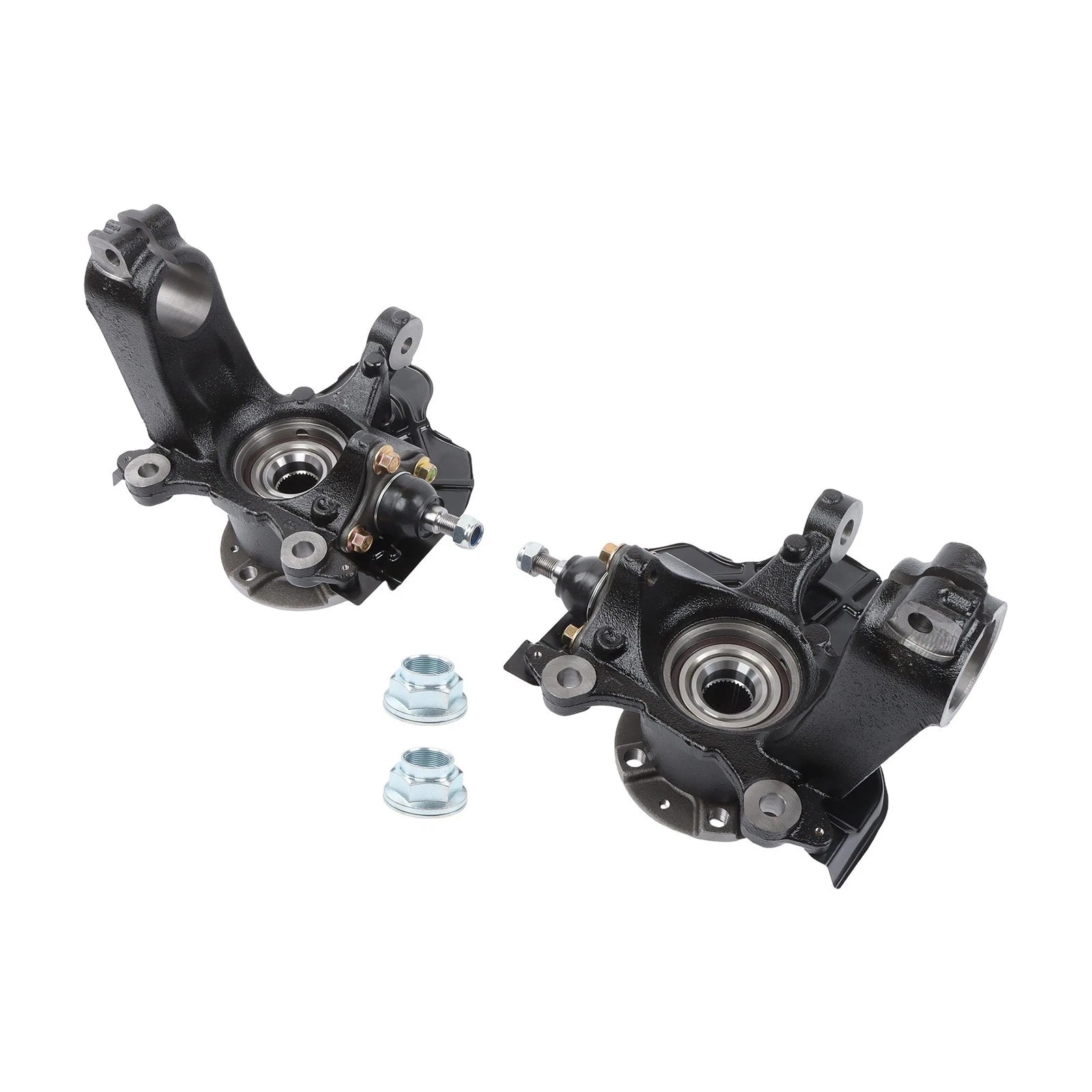 Pair Front Steering Knuckle & Hub Bearing for Ram ProMaster (2014-2020)