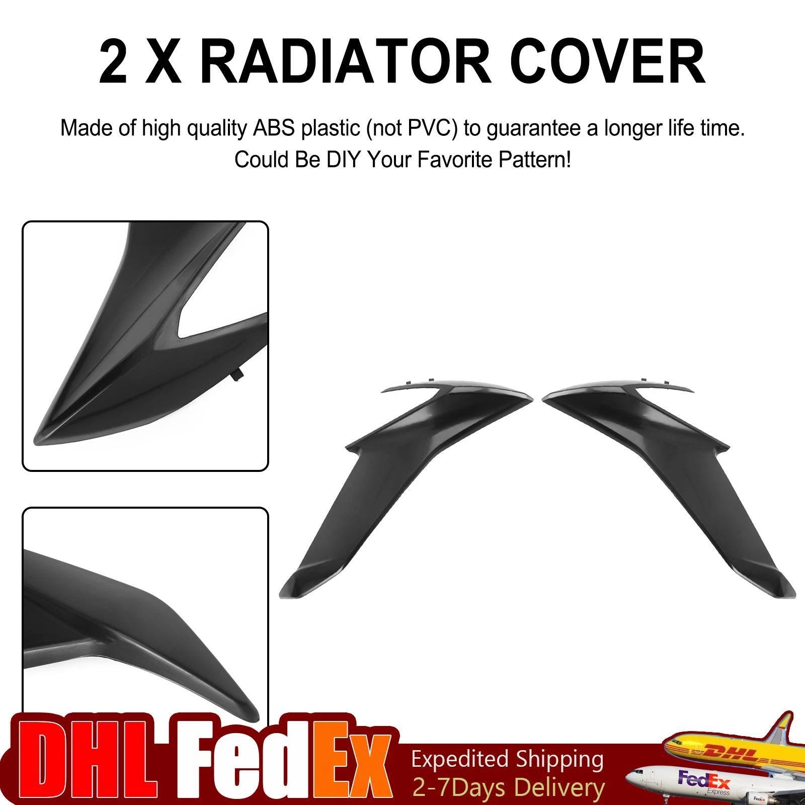 Unpainted Side Radiator Cover Fairing for Suzuki GSX-S 750 (2017–2024)