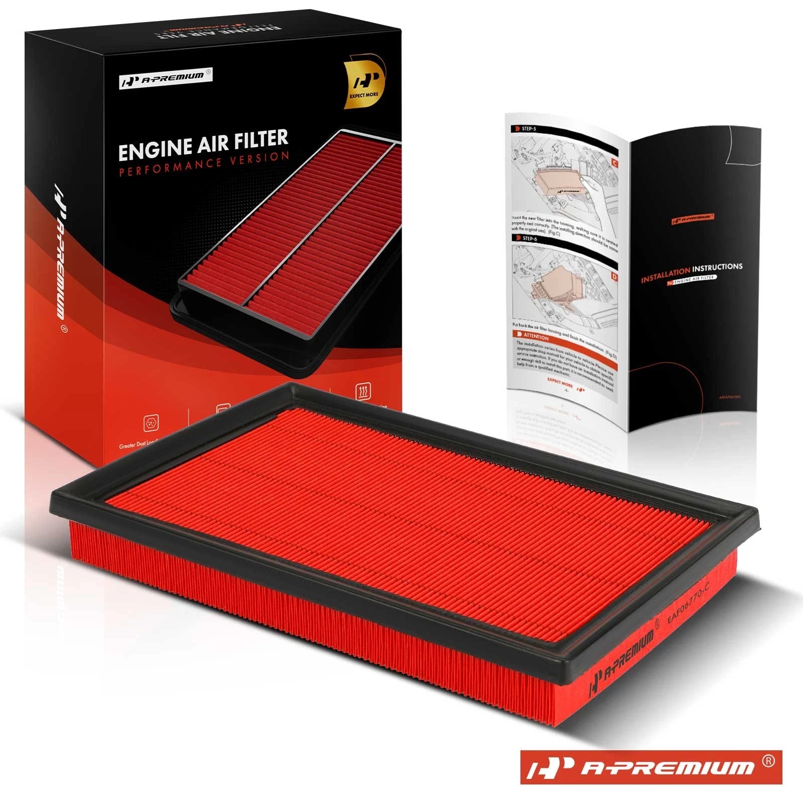 High Performance Engine Air Filter for Toyota Camry 2012-2017 (RAV4 2013-2017) and Lexus