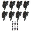 Set of 8 Ignition Coils & Denso Iridium Spark Plugs for Camaro Corvette