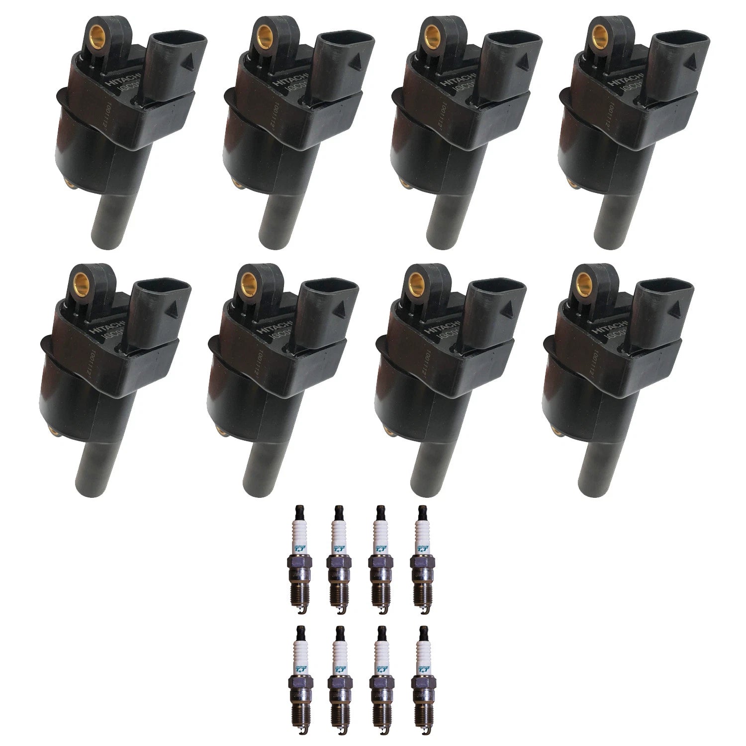 Set of 8 Ignition Coils & Denso Iridium Spark Plugs for Camaro Corvette